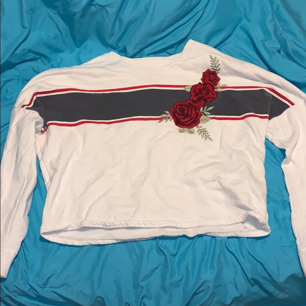 Hollister cropped sweatshirt
